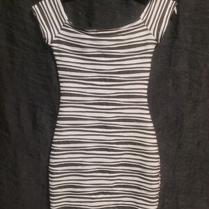 Wet Seal Zebra Stripe Mini Dress